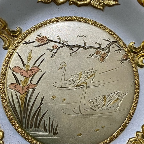 Vintage Chokin Art Japan 5” Musical Plate plays Memory - Picture 8 of 14